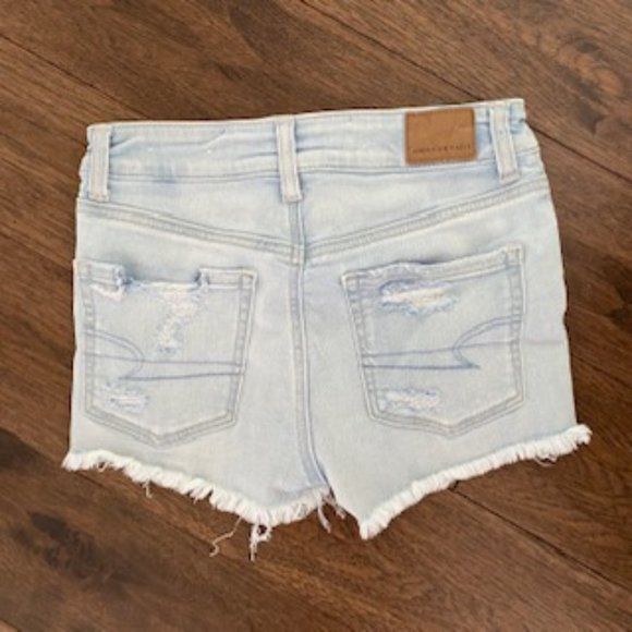 Next Level Stretch Light Wash American Eagle Jean Shorts - Picture 2 of 2